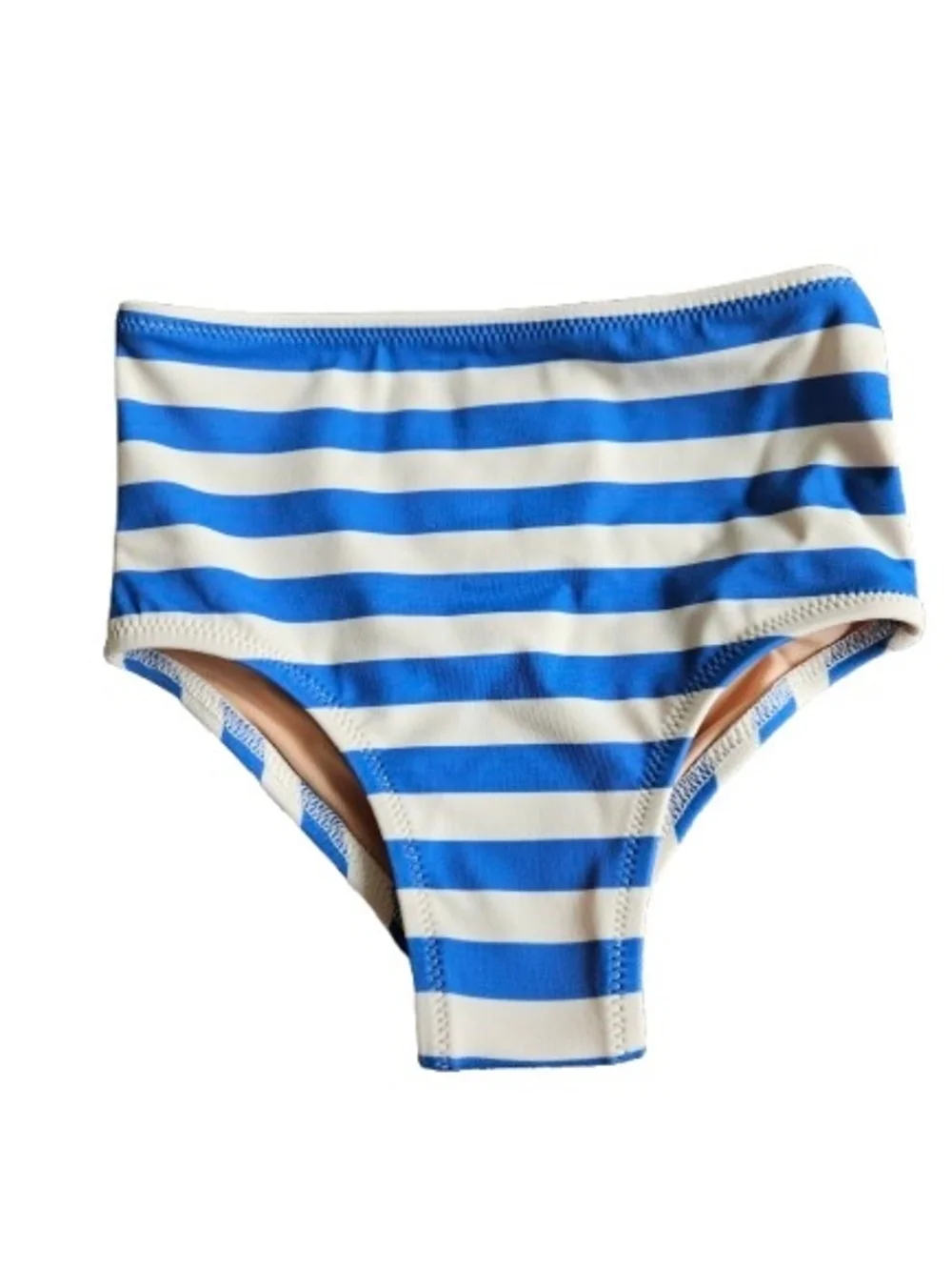 Crewcuts Girls Striped Racerback 2 Piece Swimsuit, 2, Blue/ White